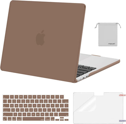 MOSISO Compatible with MacBook Air 13 inch Case M2-M5 2022-2026 A3449 A3240 A3113 A2681, 4 in 1 Protective Kit: Hard Shell, Keyboard Cover, Screen Film & Storage Pouch
