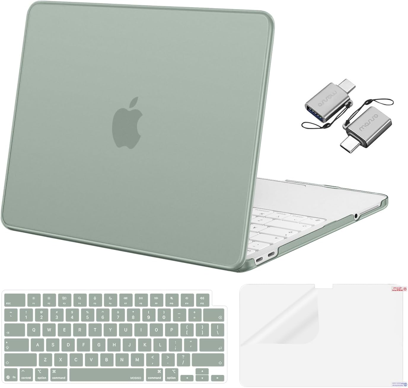 MOSISO Crack-Resistant Cover Compatible with MacBook Neo Case 13 inch 2026 Release Model A3404 with A18 Pro Chip, Protective Hard Shell&Keyboard Cover&Screen Film&Type C