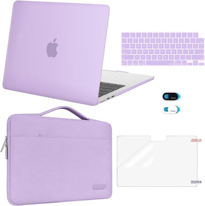 MOSISO Compatible with MacBook Air 13 inch Case M5 2026 M4 2025 M3 M2 2024-2022 A3449 A3240 A3113 A2681,Hard Shell&Sleeve Bag&Keyboard Skin&Webcam Cover&ScreenFilm for MacBook Air 13.6