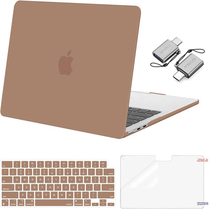 MOSISO Compatible with MacBook Air 13 inch Case M2-M5 2022-2026 A3449 A3240 A3113 A2681, 3 in 1 Heavy Duty Crack Resistant Hard Case with TPU Bumper
