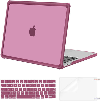 MOSISO Crack-Resistant Cover Compatible with MacBook Pro 13 inch Case M2/M1 2026-2016 A2338 A2251 A2289 A2159 A1989 A1708 A1706,Heavy Duty Shell with TPU Bumper&Keyboard Cover&ScreenFilm