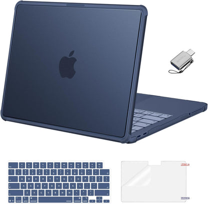 MOSISO Compatible with MacBook Neo 13 inch Case 2026 A3404 A18 Pro Chip, 4‑in‑1 Hard‑Shell Protection Kit