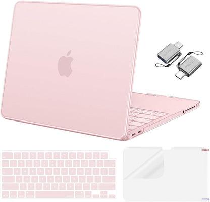 MOSISO Crack-Resistant Cover Compatible with MacBook Neo Case 13 inch 2026 Release Model A3404 with A18 Pro Chip, Protective Hard Shell&Keyboard Cover&Screen Film&Type C, Crystal Clear mysite