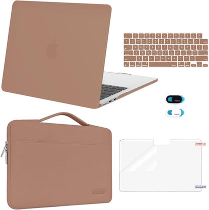 MOSISO Compatible with MacBook Air 13 inch Case M5 2026 M4 2025 M3 M2 2024-2022 A3449 A3240 A3113 A2681,Hard Shell&Sleeve Bag&Keyboard Skin&Webcam Cover&ScreenFilm for MacBook Air 13.6