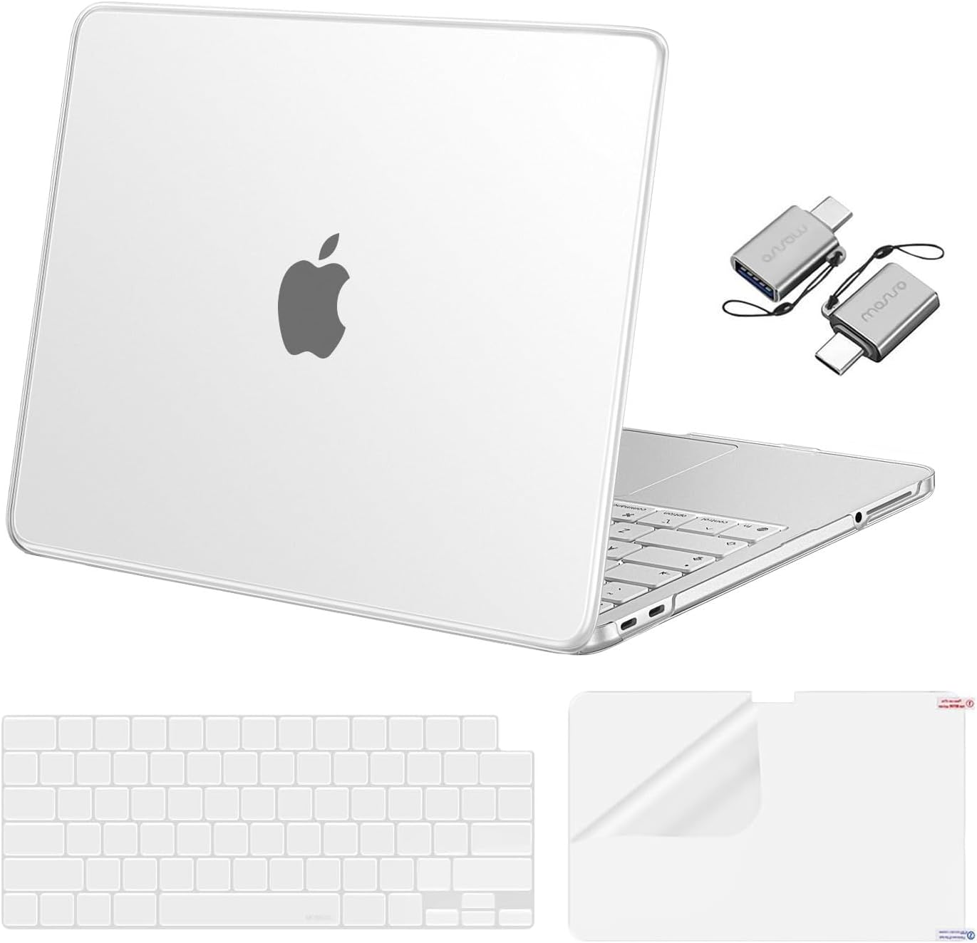 MOSISO Crack-Resistant Cover Compatible with MacBook Neo Case 13 inch 2026 Release Model A3404 with A18 Pro Chip, Protective Hard Shell&Keyboard Cover&Screen Film&Type C