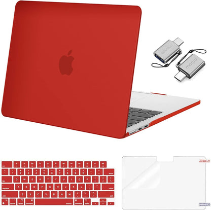MOSISO Compatible with MacBook Air 13 inch Case M2-M5 2022-2026 A3449 A3240 A3113 A2681, 3 in 1 Heavy Duty Crack Resistant Hard Case with TPU Bumper