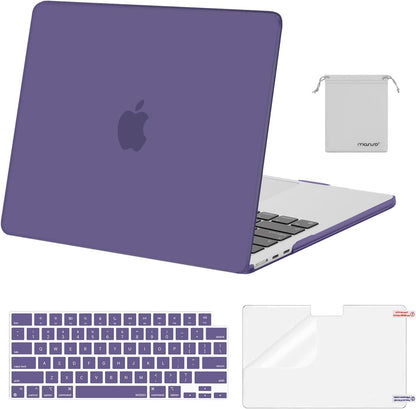 MOSISO Compatible with MacBook Air 13 inch Case M2-M5 2022-2026 A3449 A3240 A3113 A2681, 4 in 1 Protective Kit: Hard Shell, Keyboard Cover, Screen Film & Storage Pouch