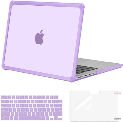 MOSISO Compatible with MacBook Pro 14 inch Case M5-M1 2026-2021 A3427 A3426 A3434 A3112 A3185 A3401 A2918 A2992 A2779 A2442,3 in 1 Kit Anti-Crack Hard Shell with TPU Bumper