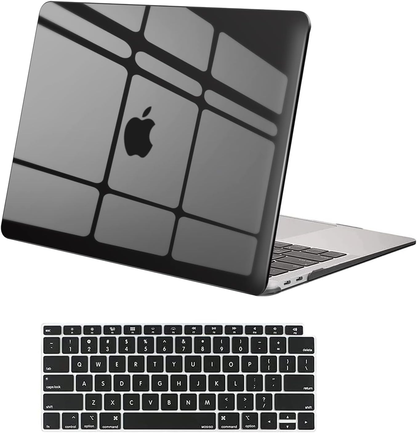 MOSISO Compatible with MacBook Air 13 inch Case M1 2021 2020 2019 2018 Release A2337 A2179 A1932 Touch ID, Plastic Hard Shell Cover&Keyboard Cover for MacBook Air 13.3 inch Case M1, Transparent mysite