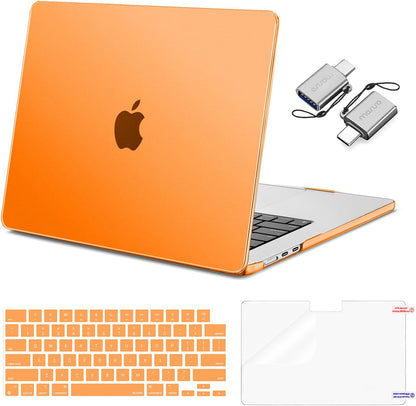 MOSISO Compatible with MacBook Air 15 inch Case M5-M2 2026-2023 A3448 A3241 A3114 A2941, Hard Shell&Keyboard Cover&Screen Film&Type C, Great for Study Travel Work