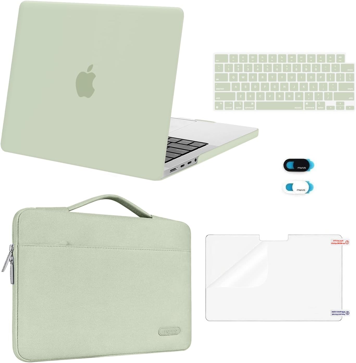 MOSISO Compatible with MacBook Pro 14 inch Case M5 2026 M4 M3 M2 M1 2025-2021 A3427 A3426 A3434 A3112 A3185 A3401 A2918 A2992 A2779 A2442, Case&Bag&Keyboard Skin&Webcam Cover&ScreenFilm
