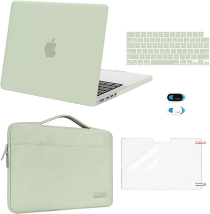 MOSISO Compatible with MacBook Pro 14 inch Case M5-M1 2026-2021 A3427 A3426 A3434 A3112 A3185 A3401 A2918 A2992 A2779 A2442, Case&Bag&Keyboard Skin&Webcam Cover&ScreenFilm