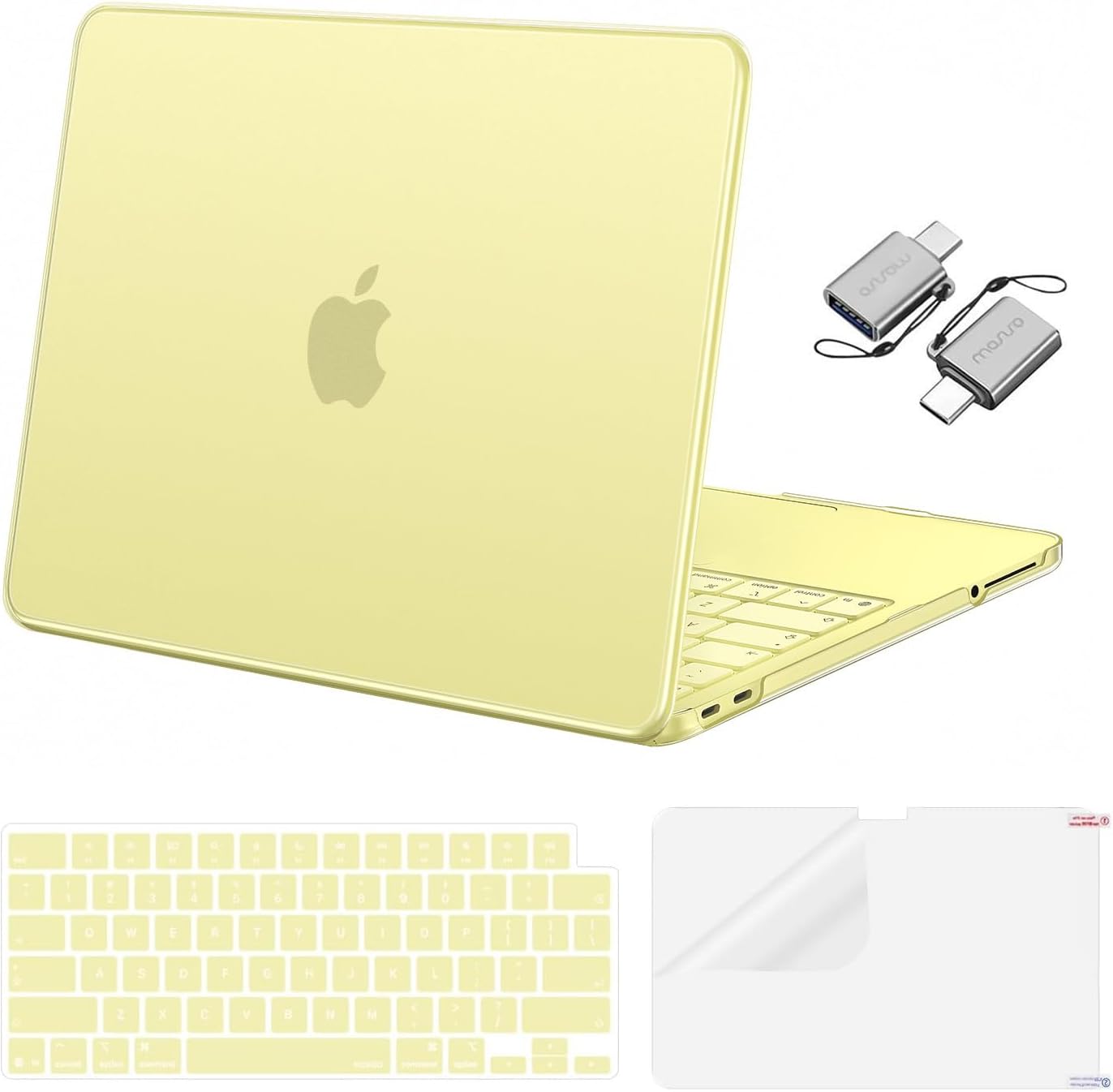 MOSISO Crack-Resistant Cover Compatible with MacBook Neo Case 13 inch 2026 Release Model A3404 with A18 Pro Chip, Protective Hard Shell&Keyboard Cover&Screen Film&Type C, Crystal Clear mysite