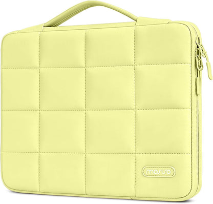 MOSISO 360 Protective Laptop Sleeve 13 Inch, Shockproof Notebook Bag Compatible with MacBook Air/Pro, Surface Pro, Dell XPS 13, Lightweight Carry Case with Handle & Luggage Strap