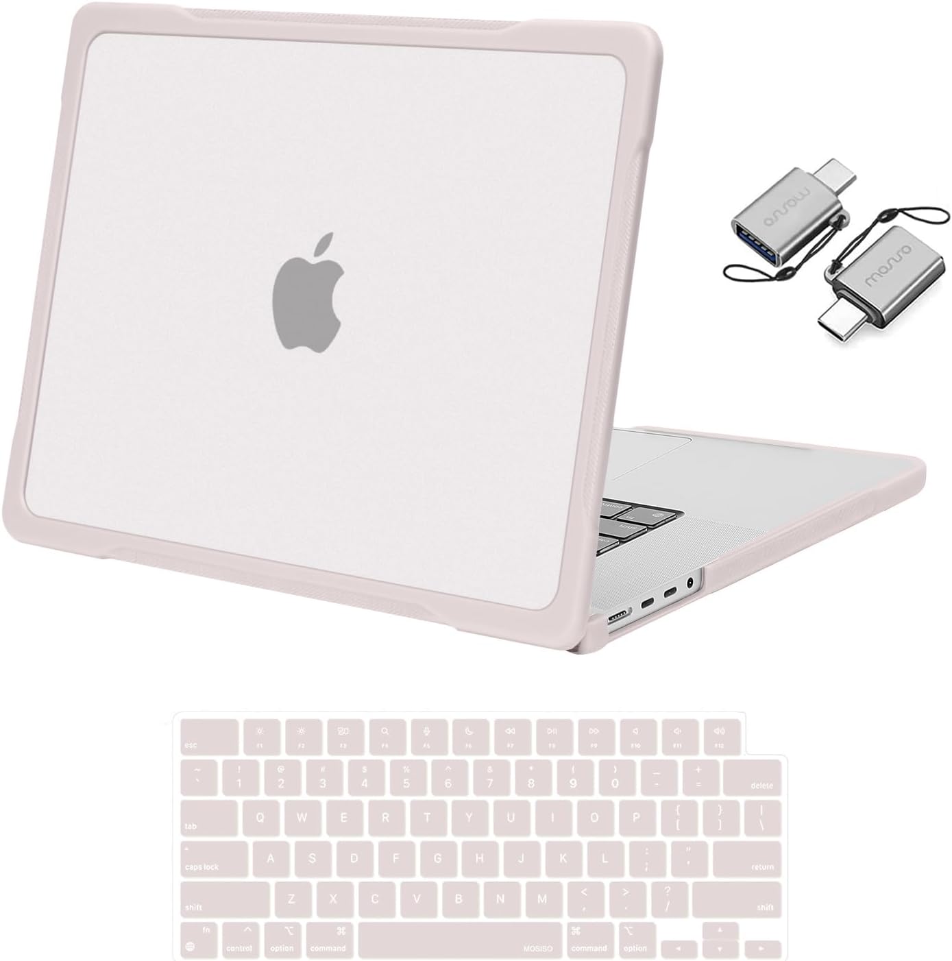 MOSISO Compatible with MacBook Pro 16 inch Case M5 2026 M4 2025 M3 M2 M1 2024-2021 A3429 A3428 A3403 A3186 A2991 A2780 A2485, 3 in 1 Kit Scratches-Resistant Protective Hard Shell Case, Khaki
