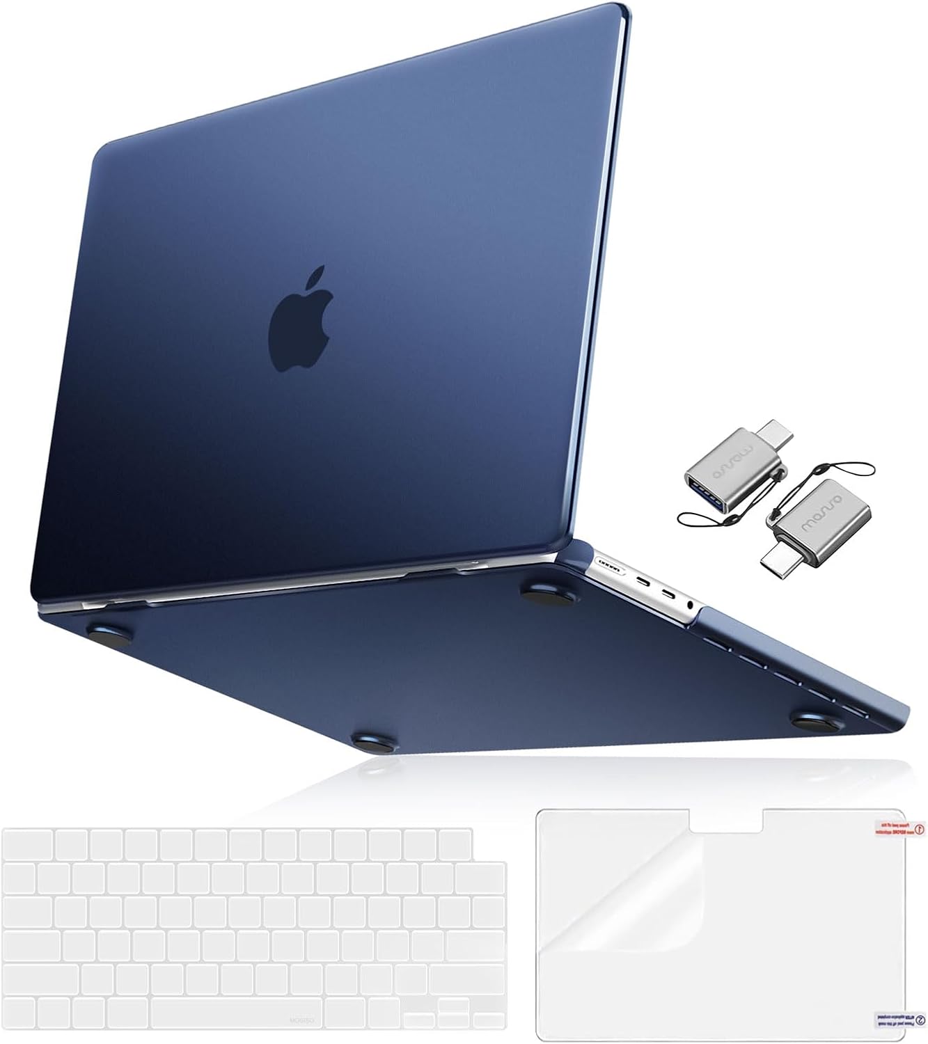 MOSISO Compatible with MacBook Pro 16 inch Case M5 2026 M4 M3 M2 M1 2025-2021 A3429 A3428 A3403 A3186 A2991 A2780 A2485, 4 in 1 Kit Seamlessly Closes Anti-Fingerprints Hard Shell