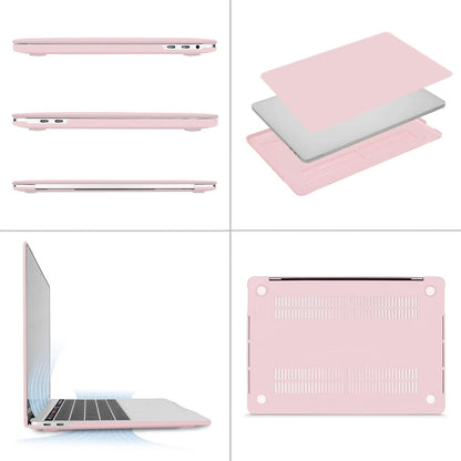 MOSISO Compatible with MacBook Pro 13 inch Case M2 2025, 2024, 2023, 2022-2016 A2338 M1 A2251 A2289 A2159 A1989 A1708 A1706, Plastic Hard Shell&Keyboard Cover&Screen Film&Storage Bag, Rose Quartz iMosiso