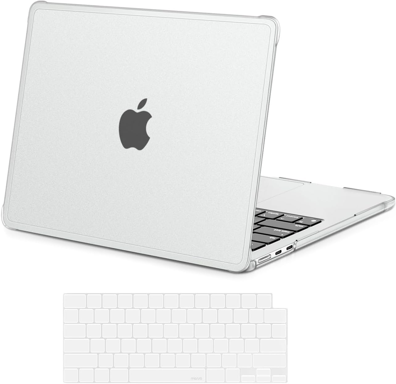 MOSISO Compatible with MacBook Air 13 inch Case M5 2026 M4 2025 M3 M2 2024-2022 A3449 A3240 A3113 A2681, 2 in 1 Kit Seamlessly Closes Reinforced TPU Surround Shell for MacBook Air 13.6, Black mysite