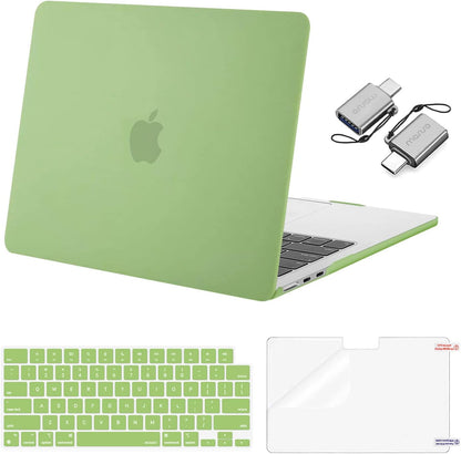 MOSISO Compatible with MacBook Air 13 inch Case M2-M5 2022-2026 A3449 A3240 A3113 A2681, 3 in 1 Heavy Duty Crack Resistant Hard Case with TPU Bumper