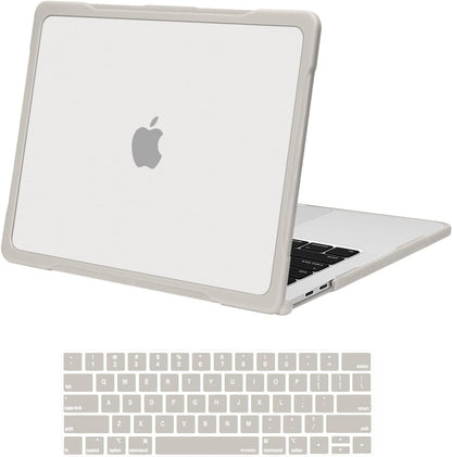 MOSISO Compatible with MacBook Pro 13 inch Case M2/M1 2026-2016 A2338 A2251 A2289 A2159 A1989 A1708 A1706, Crack-Resistant Plastic Hard Case with Soft TPU Bumper&Keyboard Cover