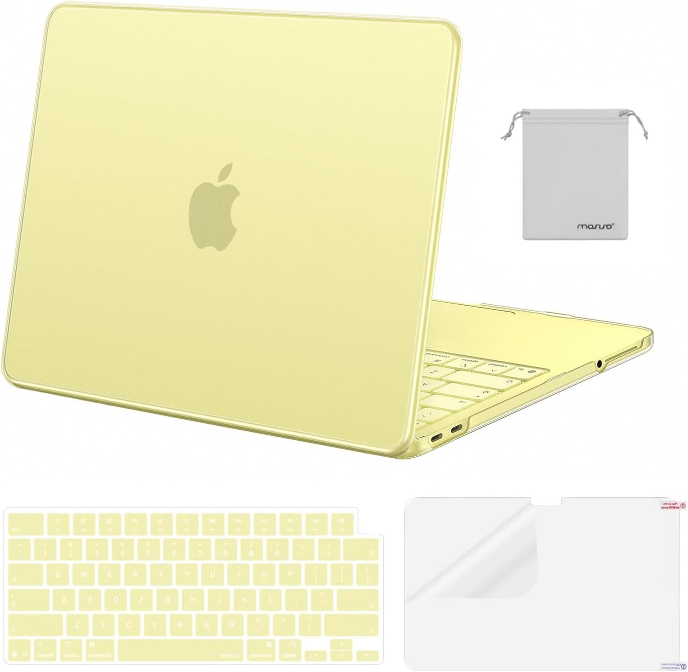 MOSISO Compatible with MacBook Neo Case 13 inch 2026 Release Model A3404 with A18 Pro Chip, 4 in 1 Kit Precision Fit Crack & Scratch Resistant Protective Hard Shell Case Cover, Crystal Clear mysite