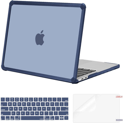 MOSISO Crack-Resistant Cover Compatible with MacBook Pro 13 inch Case M2/M1 2026-2016 A2338 A2251 A2289 A2159 A1989 A1708 A1706,Heavy Duty Shell with TPU Bumper&Keyboard Cover&ScreenFilm