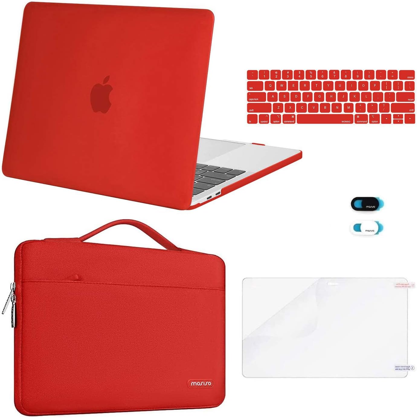 MOSISO Compatible with MacBook Pro 13 inch Case M2 2026, 2025, 2024-2016 A2338 M1 A2251 A2289 A2159 A1989 A1708 A1706, Plastic Hard Case&Bag&Keyboard Skin&Webcam Cover&Screen Protector, Avocado Green