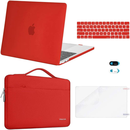 MOSISO Compatible with MacBook Pro 13 inch Case M2 2026, 2025, 2024-2016 A2338 M1 A2251 A2289 A2159 A1989 A1708 A1706, Plastic Hard Case&Bag&Keyboard Skin&Webcam Cover&Screen Protector