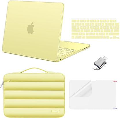 MOSISO Compatible with MacBook Neo Case 13 inch 2026 Release Model A3404 with A18 Pro Chip, Scratch-Resistant Protective Hard Shell&Puffy Sleeve Bag&Keyboard Skin&Screen Film&Type C