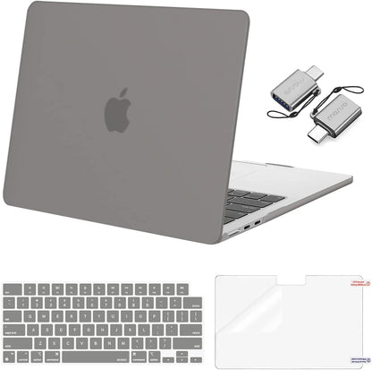 MOSISO Compatible with MacBook Air 13 inch Case M2-M5 2022-2026 A3449 A3240 A3113 A2681, 3 in 1 Heavy Duty Crack Resistant Hard Case with TPU Bumper