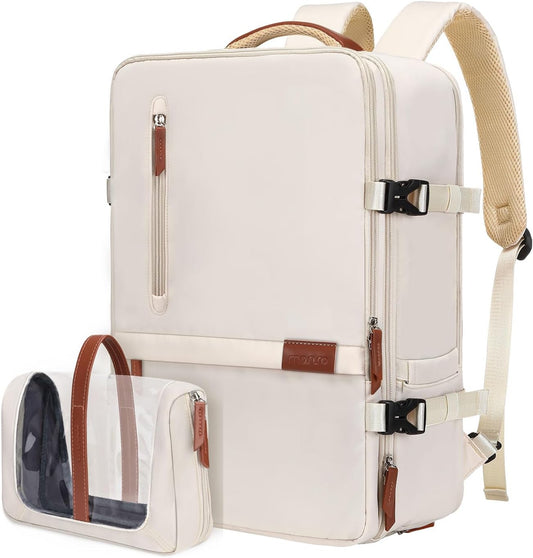 MOSISO Travel Backpack, 40L Carry on Laptop Backpack, 17-17.3 inch Airline Approved Luggage Bag with USB Port&Hidden Shoulder Strap, Casual Daypack with Toiletry Bag&Shoe Pocket