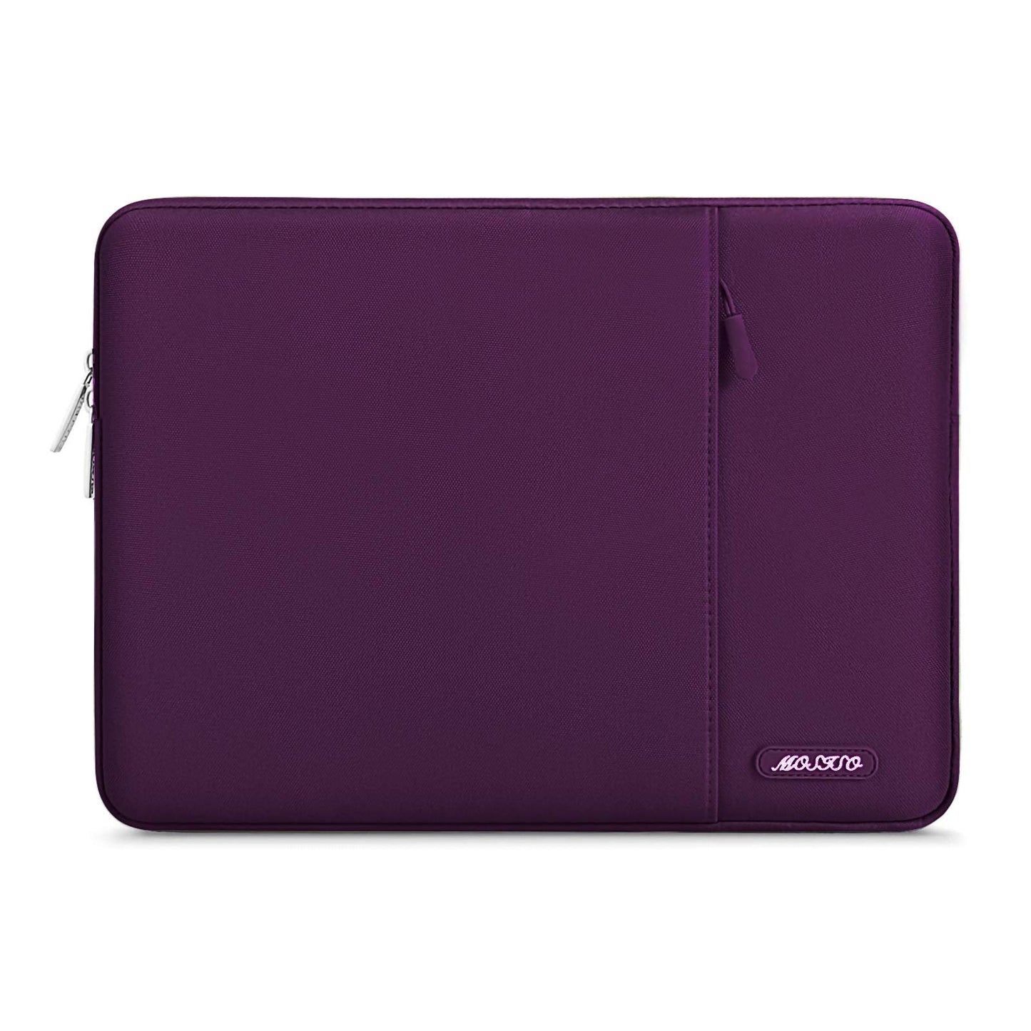 MOSISO Polyester Vertical Laptop Sleeve with Front Pocket, 12.3-18.5 Inch Universal Fit for MacBook Pro 16 M1/M2/M3/M4/M5, HP Dell Lenovo Acer Asus, Compatible with MacBook Neo, Dozens of Colors Available