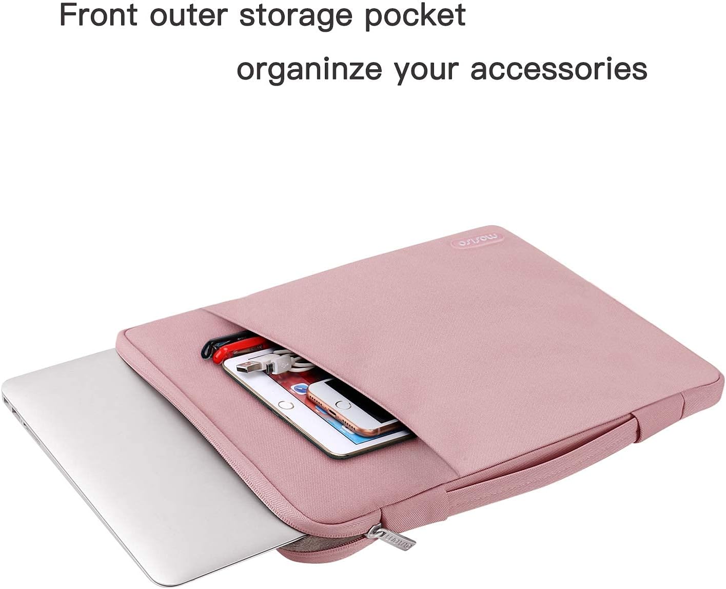 MOSISO Compatible with MacBook Air 13 inch Case 2022 2021 2020 2019 2018 Release A2337 M1 A2179 A1932 Retina Display Touch ID, Plastic Hard Shell&360 Protective Sleeve Bag&Keyboard Skin, Rose Quartz iMosiso