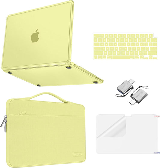 MOSISO Compatible with MacBook Neo Case 13 inch 2026 Release A3404, Matte Finish Reinforced Corner Defense Crack-Resistant Hard Shell&Carrying Sleeve Bag&Keyboard Skin&Type C&Screen Film