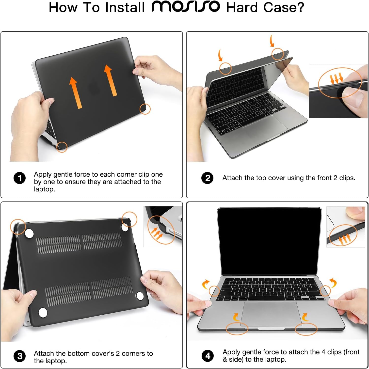MOSISO Compatible with MacBook Air 13 inch Case M5 2026 M4 2025 M3 M2 2024-2022 A3449 A3240 A3113 A2681. Scratches-Resistant Protective Hard Shell for MacBook Air 13.6 inch Case. Crystal Clear : Electronics iMosiso