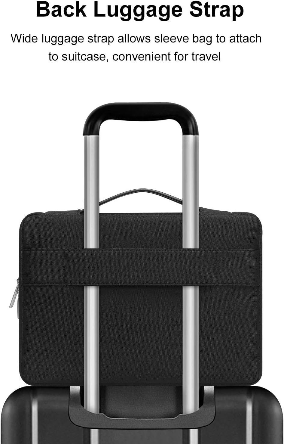 MOSISO Compatible with MacBook Air 13 inch Case 2022 2021 2020 Release A2337 M1 A2179 Retina Display Touch ID, Plastic Hard Shell Case with TPU Bumper&Carrying Sleeve Bag&Keyboard Cover, Black