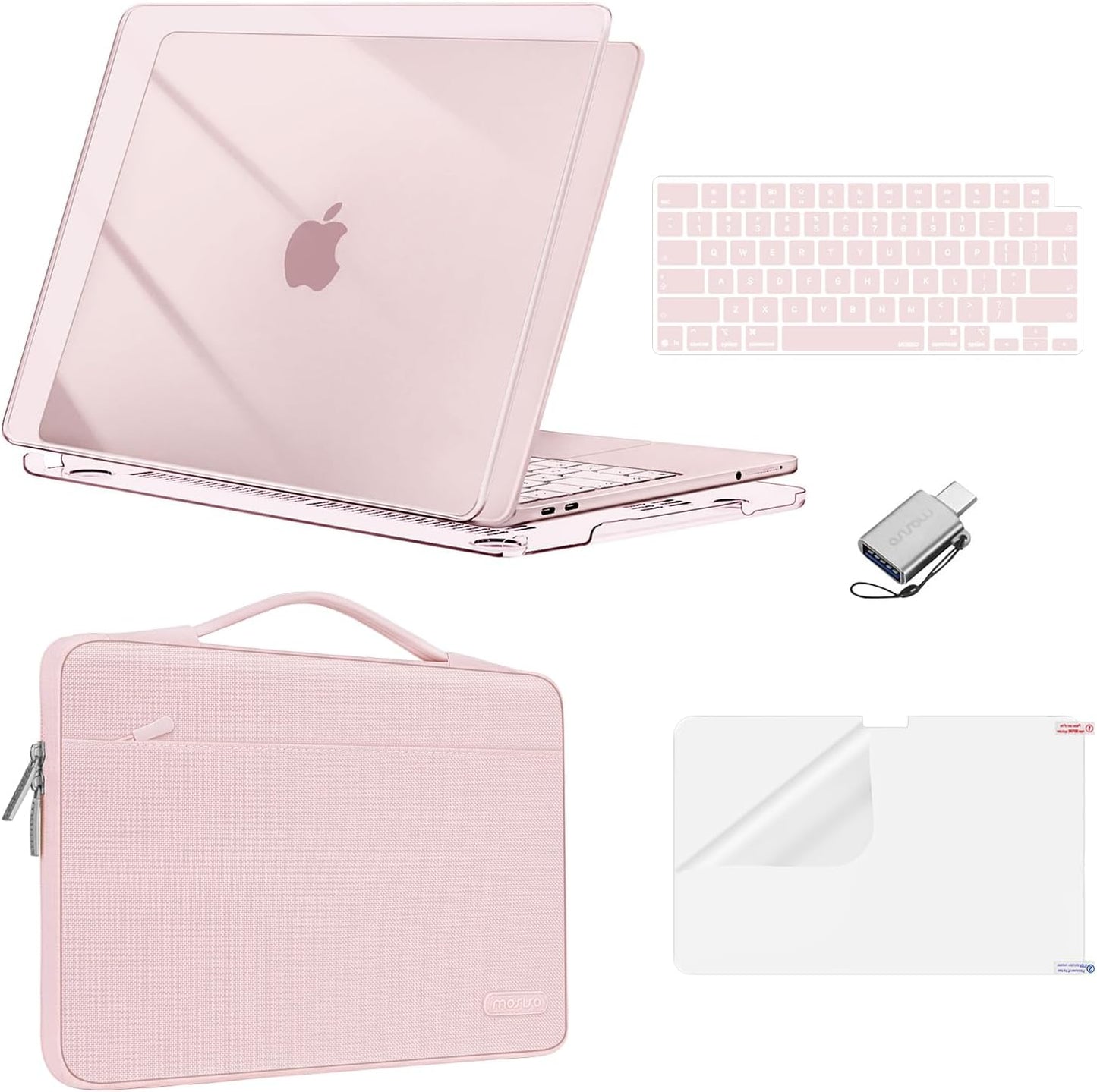 MOSISO Compatible with MacBook Neo Case 13 inch 2026 Release Model A3404 with A18 Pro Chip, Scratch-Resistant Protective Hard Shell&Sleeve Bag&Keyboard Cover&Screen Protector&Type C
