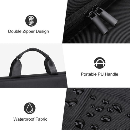 MOSISO X‑Pac EVA Hard‑Shell Laptop Bag for Men, 15‑16‑Inch Business Briefcase with 180‑Degree Full Opening