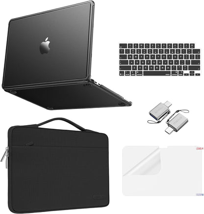 MOSISO Compatible with MacBook Neo Case 13 inch 2026 Release A3404, Matte Finish Reinforced Corner Defense Crack-Resistant Hard Shell&Carrying Sleeve Bag&Keyboard Skin&Type C&Screen Film