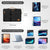 MOSISO 12.9 inch Tablet Sleeve Case for iPad Pro 13 M4 & iPad Air 13 M3 M2, iPad Pro 12.9 M2 M1 6/5th with Magic Keyboard&Smart Keyboard Folio, Side Open Carrying Bag with 4 Zipper Pockets, Black