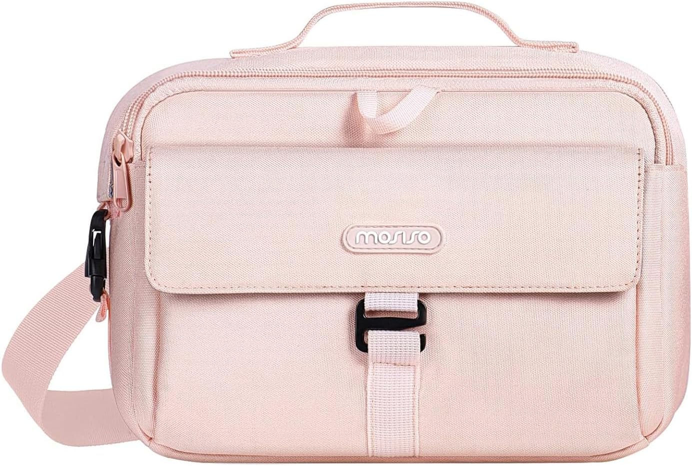 MOSISO Camera Shoulder Bag Case Crossbody Sling Purse, DSLR/SLR/Mirrorless Compact Padded Photography Handbag with Rain Cover Compatible with Canon/Nikon/Sony Cameras and Lenses, Pink mysite
