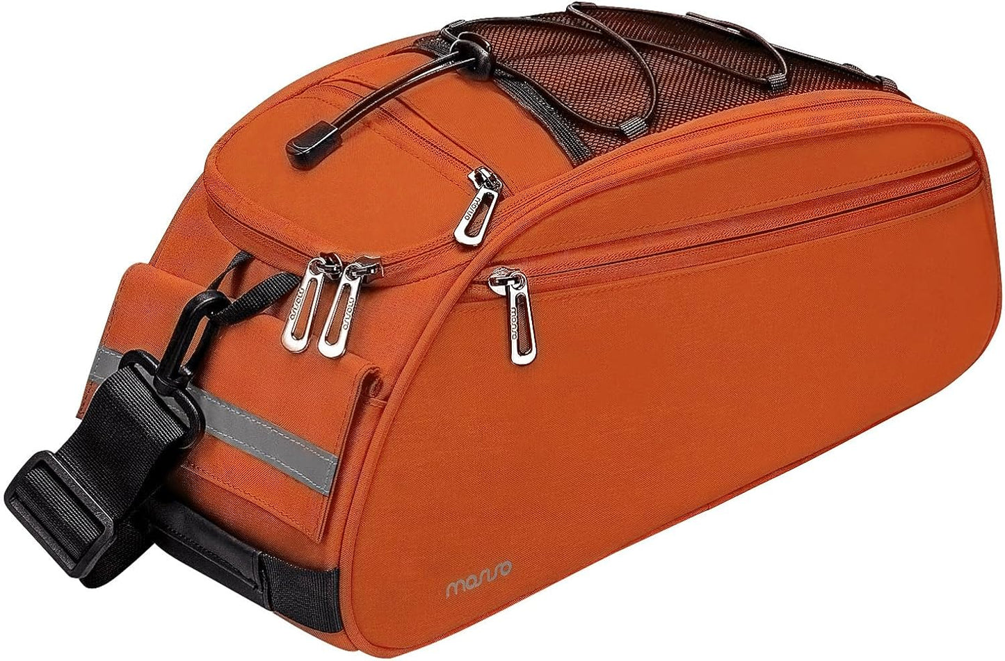 MOSISO Bike Rack Bag, Waterproof Bicycle Trunk Pannier Rear Seat Pouch Cycling Bike Carrier Backseat Storage Luggage Saddle Shoulder Bag
