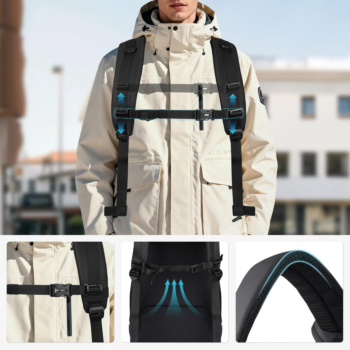 MOSISO Camera Backpack with Custom Padded Dividers. Side Quick Access for DSLR, Mirrorless & 15-16" Laptops
