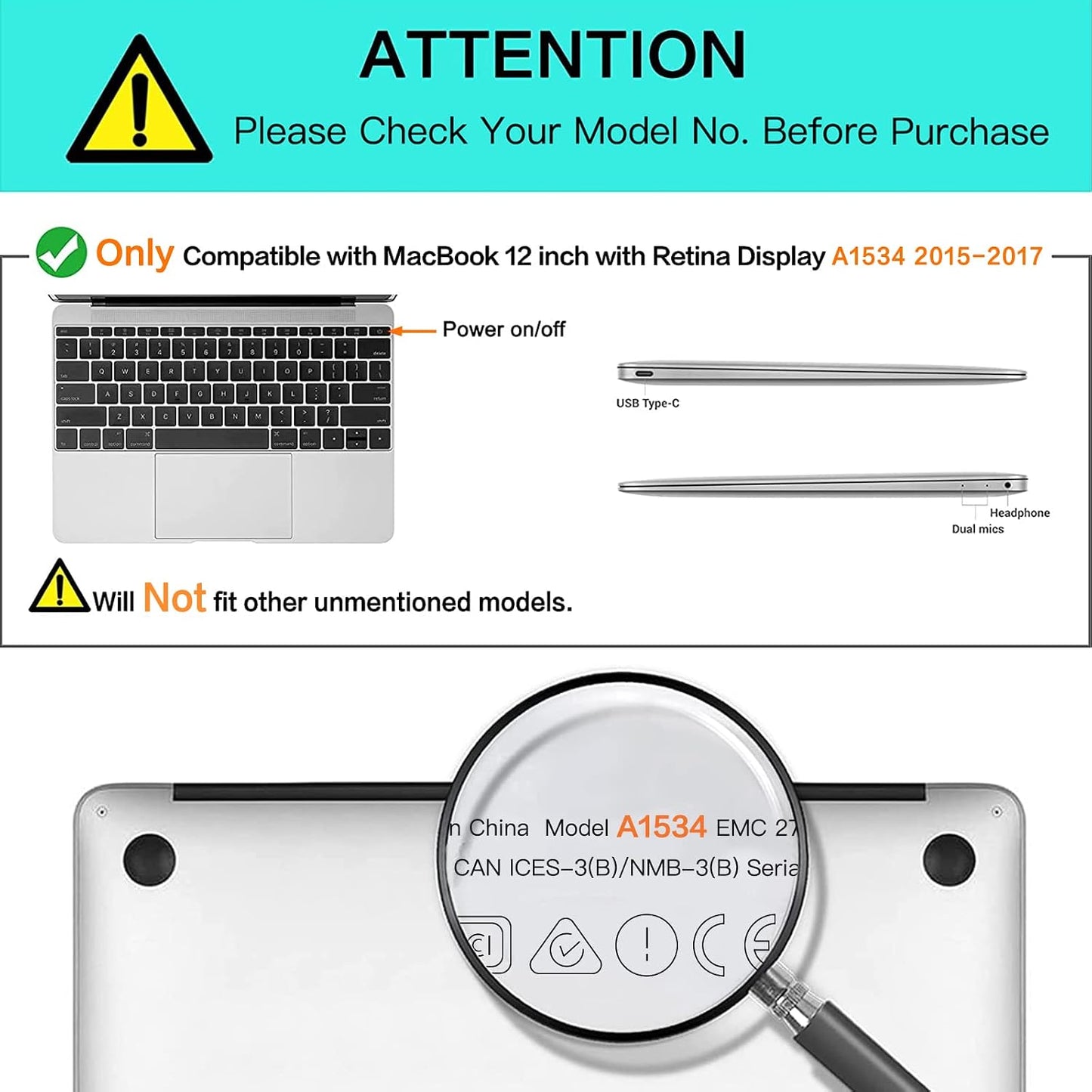 MOSISO Compatible with MacBook 12 inch Case A1534, 2017-2015, Crystal Clear | Crack & Scratch Resistant Protective Plastic Hard Shell Case Cover