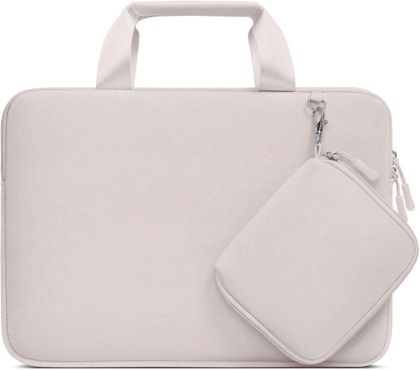 MOSISO Laptop Case 13.3 inch, 13-13.3 inch Laptop Sleeve Bag Compatible with MacBook Air/Pro 13 / Pro 14, HP Dell ASUS, Neoprene Carrying Computer Bag with Handle&Detachable Small Case, Antique Green