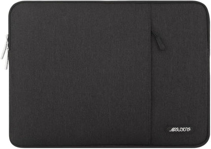 MOSISO Laptop Case 13-18.5 inch, 12.3 13 13.3 14 15 16 17.3 18.5 24 inch Laptop Sleeve Compatible with MacBook Pro 16 M5 M4 M3 M2 M1, HP Acer Dell Lenovo ASUS, Polyester Vertical Computer Sleeve Bag with Pocket, Black