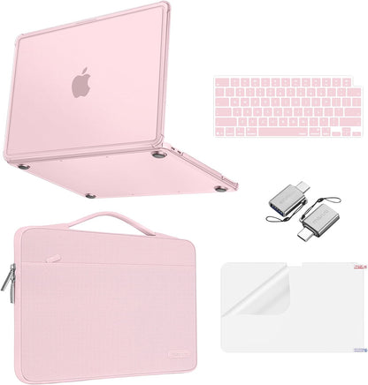 MOSISO Compatible with MacBook Neo Case 13 inch 2026 Release A3404, Matte Finish Reinforced Corner Defense Crack-Resistant Hard Shell&Carrying Sleeve Bag&Keyboard Skin&Type C&Screen Film