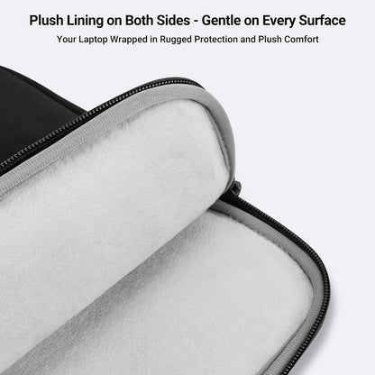 MOSISO Rhombus Padded Laptop Sleeve,13‑13.3‑Inch,Top‑Loading‑Zipper,Front‑Horizontal‑Pocket & Rear Trolley‑Sleeve