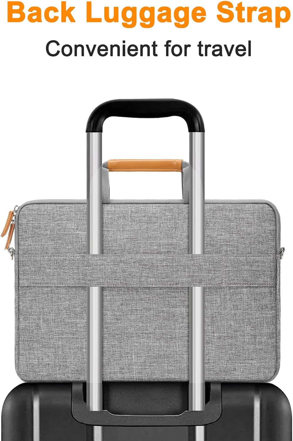 MOSISO Laptop Shoulder Bag, 15.6 inch Computer Bag Compatible with MacBook 16 inch, HP, Dell, Lenovo, Asus, Razer Notebook, Quilted Messenger Briefcase with Front Horizontal Pocket & Strap, Gray