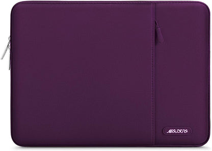 MOSISO Laptop Case 13-18.5 inch, 12.3 13 13.3 14 15 16 17.3 18.5 24 inch Laptop Sleeve Compatible with MacBook Pro 16 M5 M4 M3 M2 M1, HP Acer Dell Lenovo ASUS, Polyester Vertical Computer Sleeve Bag with Pocket, Black